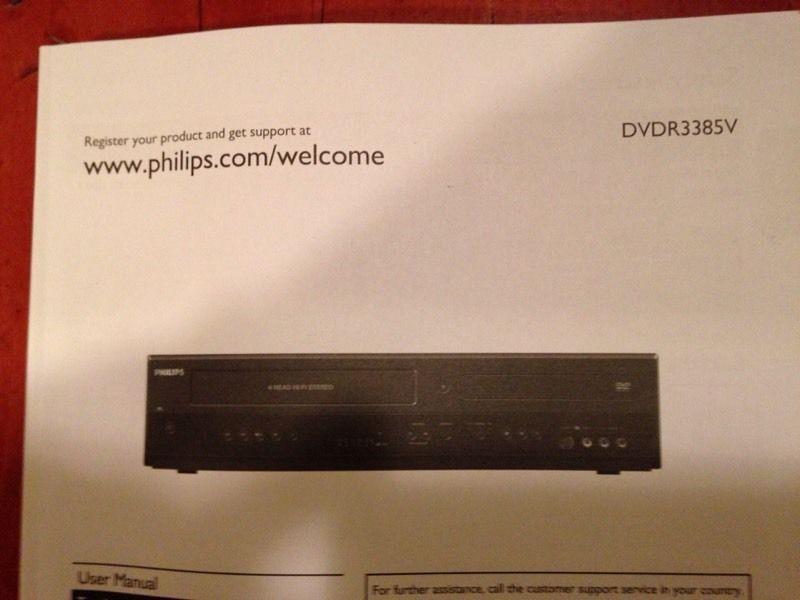 VHS to DVD recorder