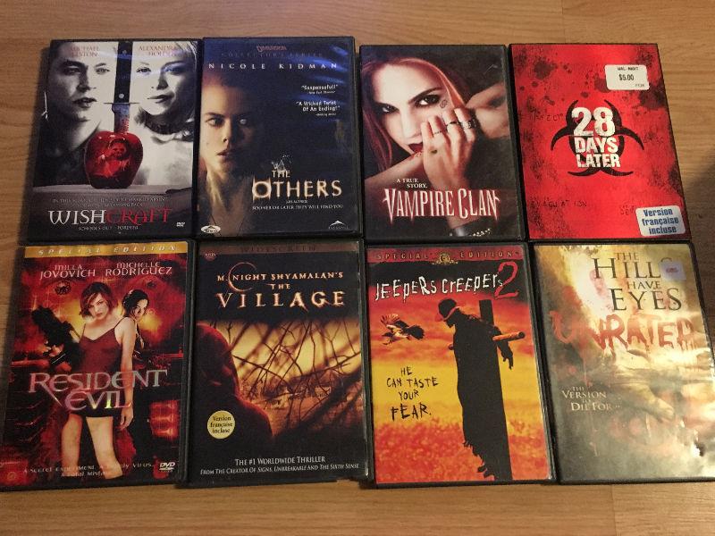 30 Horror DVDs