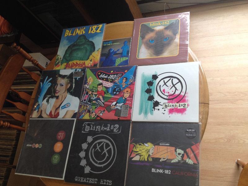 Blink 182 Vinyl Lot, 15 piece (11xLPs, 4x7