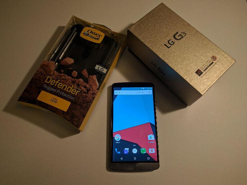 LG G3 32GB Bell/Virgin Mint Condition inBox+Otterbox