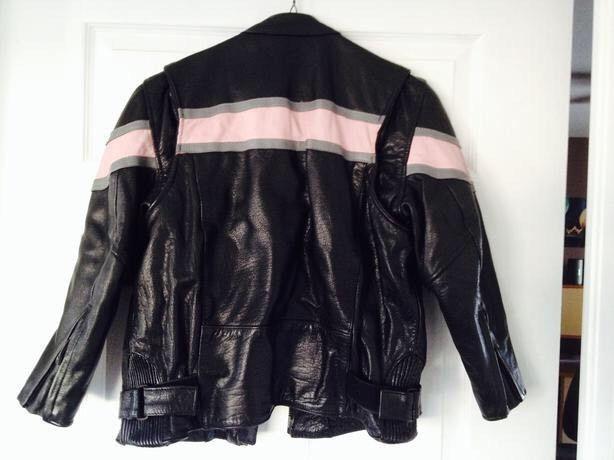 Childs matching leather jacket and chaps