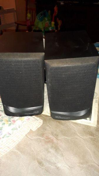 2 jvc 15 watt speakers