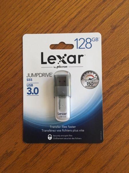 Unopened Lexar 128GB USB Jumpdrive / Flash Drive ($120 retail)
