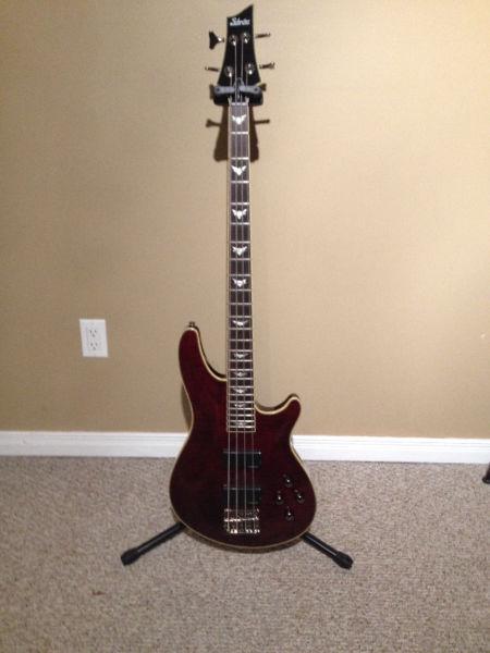 4-String Schecter Electric Bass Guitar For Sale!