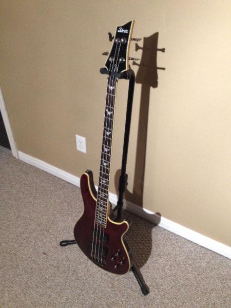 4-String Schecter Electric Bass Guitar For Sale!