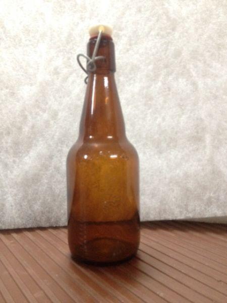 12 - EZ cap 500ml brown beer bottles - NEW