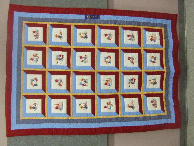 Homemade Child's Single Bed Quilt