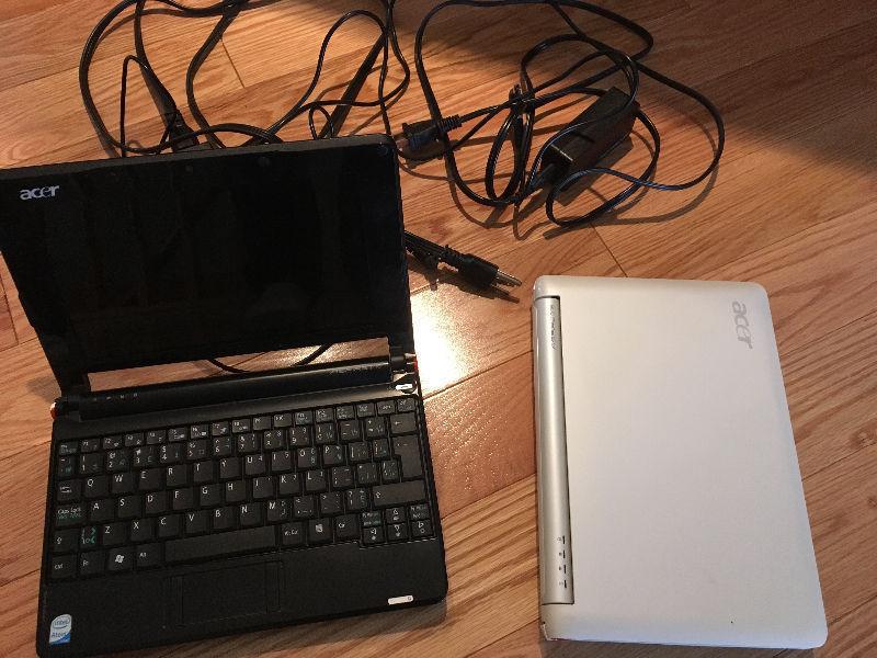 2 mini Acer Laptops