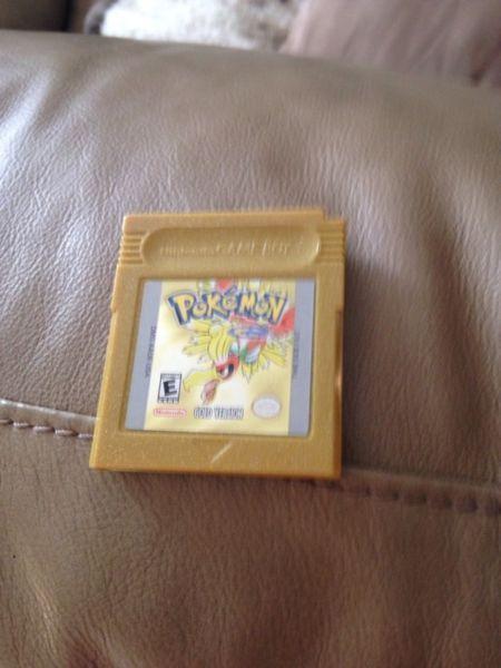 Pokemon gold for the gameboy