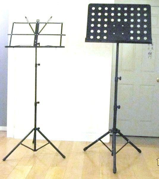Stands: for sax, cello, guitar, violin, sheet music