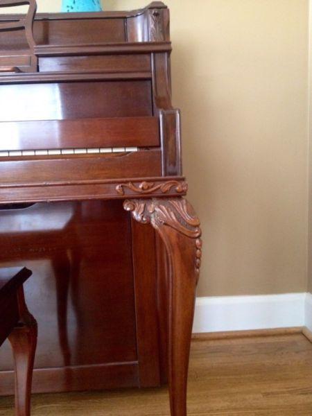 Heinzman upright grand piano