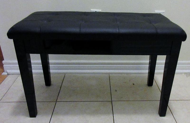 Brand NEW: piano bench, double seat, storage, Faux Leather