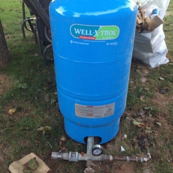 Pump, filter & tank for well