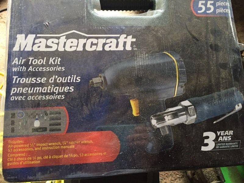 Mastercraft Air Tool Kit with accessories (55 pcs)