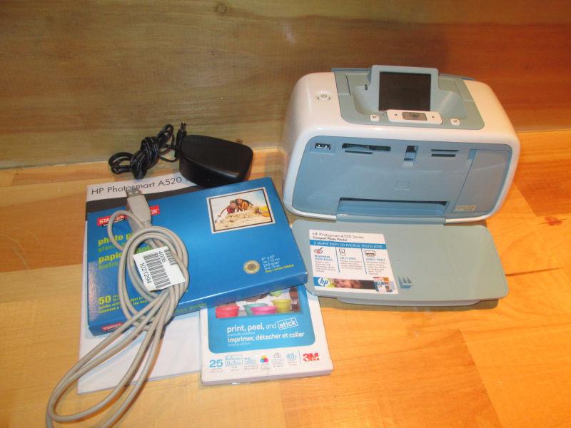 HP photo printer and accessories