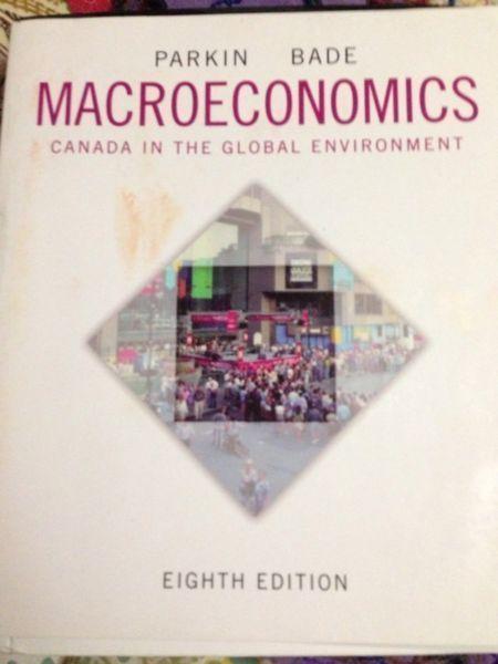 Macroeconomics Canada in the Global Environment