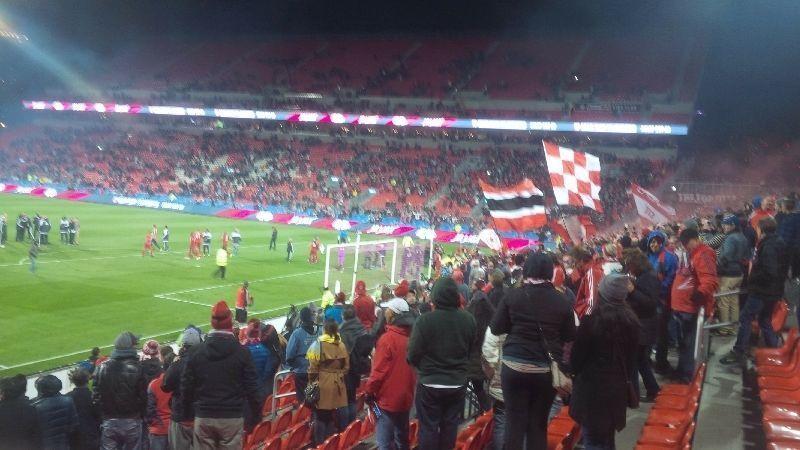 FC TFC - Supporter section low row last game of the year