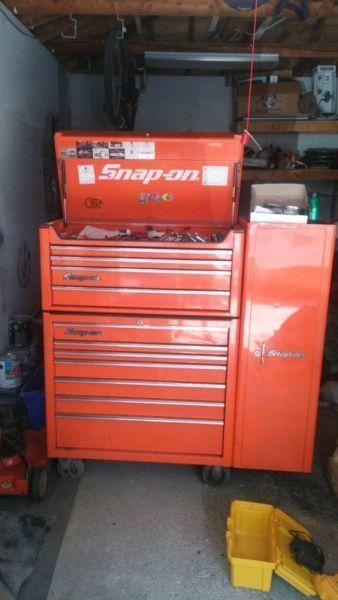 Large orange snap on tool box