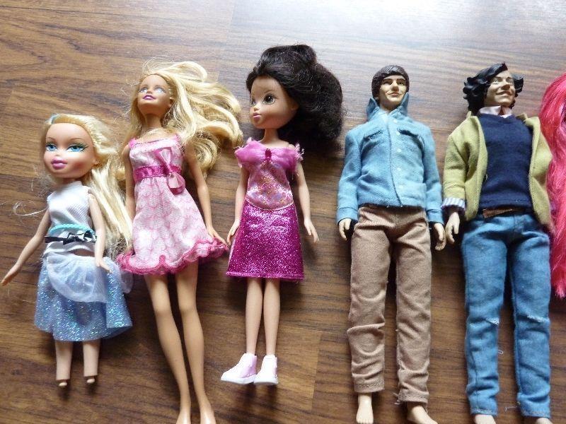 Barbies and barbie clothes
