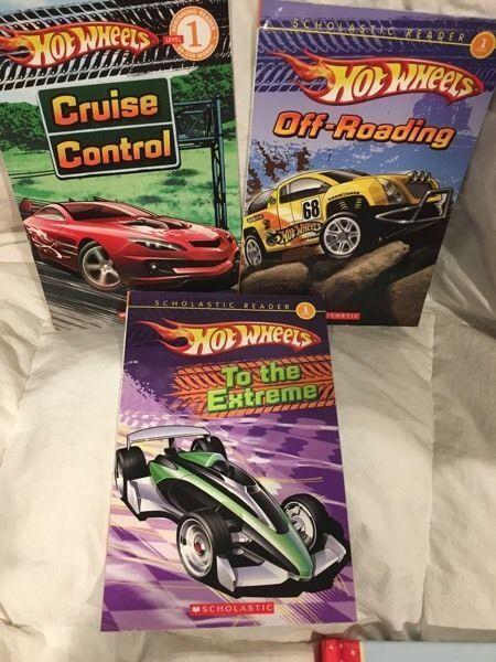 3 hot wheels books