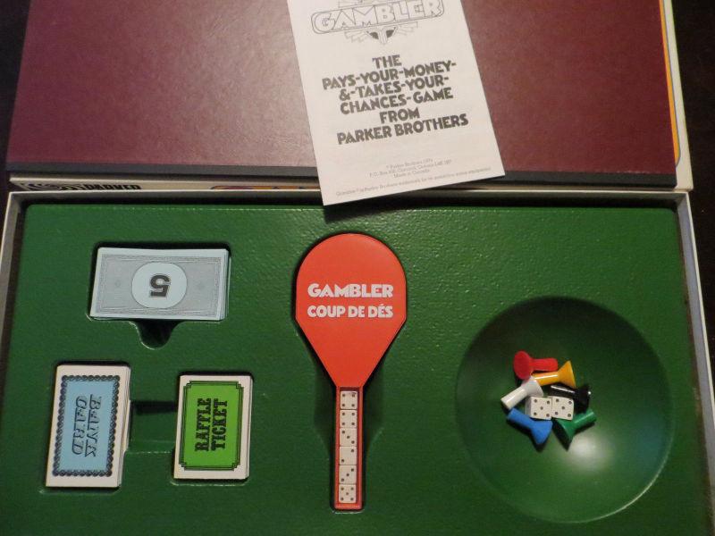 Gambler-vintage board game-1975-complete