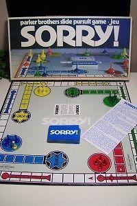 Vintage Sorry board game-1972-complete, excellent condition