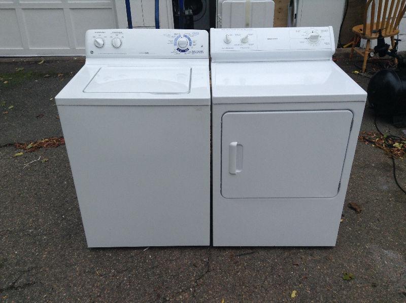 Top load washer and dryer delivered with warranty