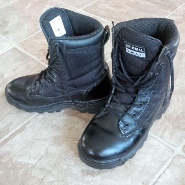 Used Military-Style S.W.A.T. Boots - Black - Size 6