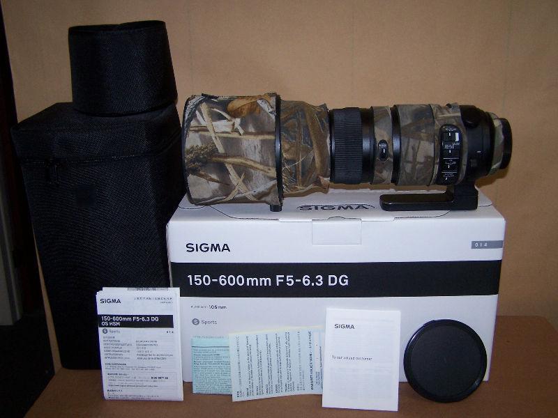 Sigma 150-600mm f5-6.3 DG OS HSM SPORTS *CANON*