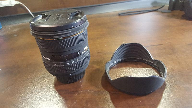 Lentille Sigma AF 10-20mm f/4-5.6 EX DC Lens (Nikon)