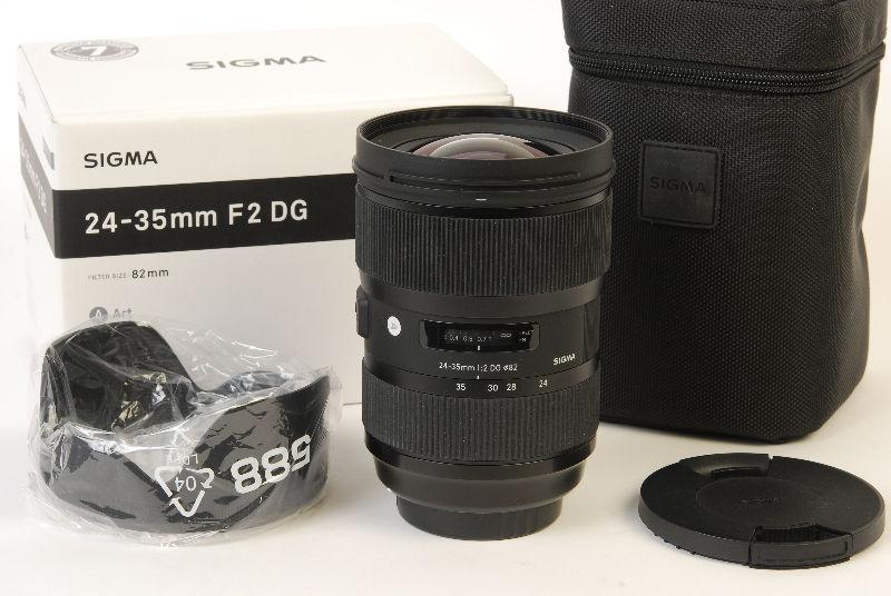 Sigma 24-35mm f2 ART Lens for Canon (Like New,Boxed)