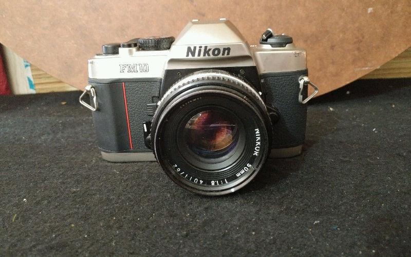 Film Camera nikon fm10+ 50mm F1,8 lens-argentique appareil photo