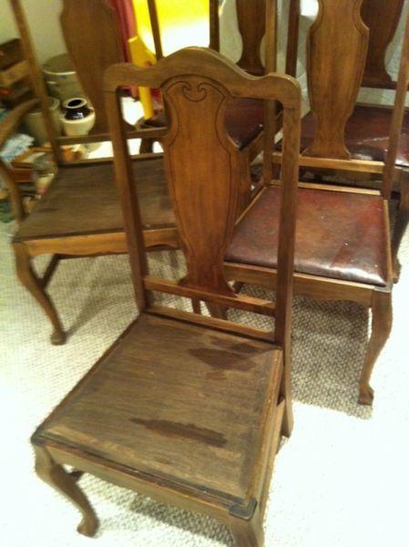 Antique dining room chairs