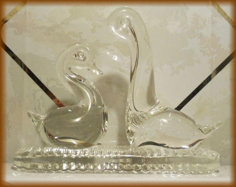 4 - Small Art Glass Birds