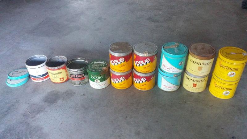 Various Tabacco Tins $40 for all