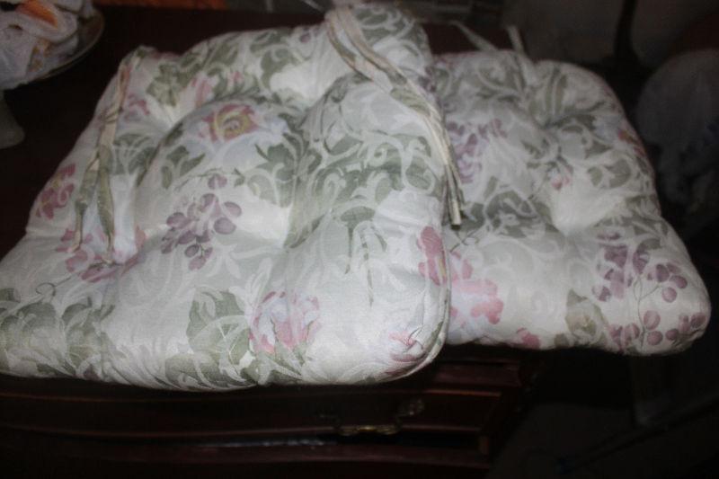 2 Thick Seat / Chair Cushions