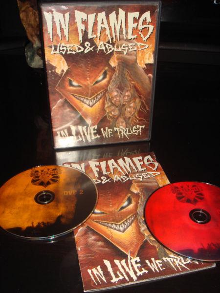 DVD-IN FLAMES-USED AND ABUSED-IN LIVE WE TRUST (LIVE CONCERT)