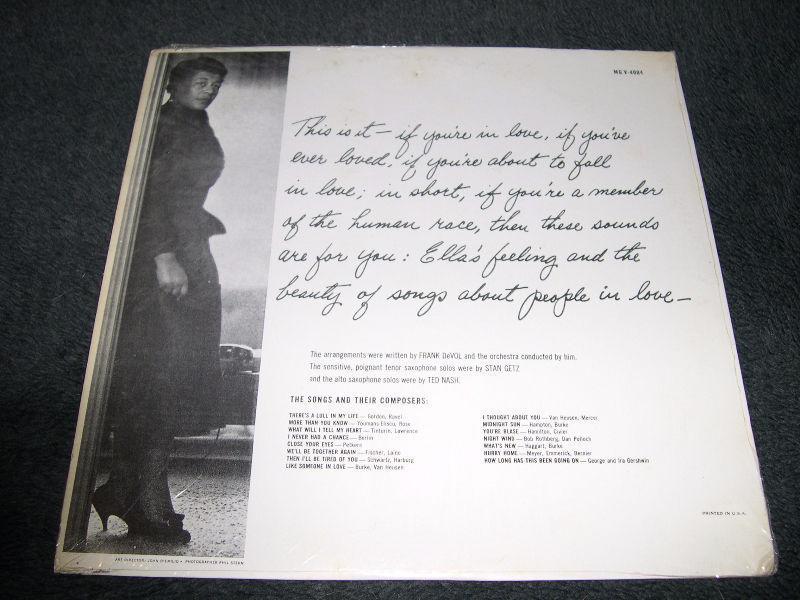 Ella Fitzgerald - Like someone in Love (1957) LP vinyl JAZZ