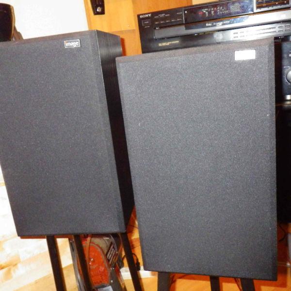 ***PAIRE D'ENCEINTES IMAGE SPEAKERS***MADE IN CANADA***