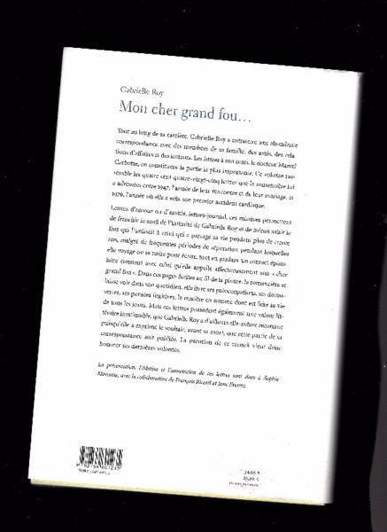 Mon Cher Grand fou Lettres à Marcel Carbotte 1947-1979