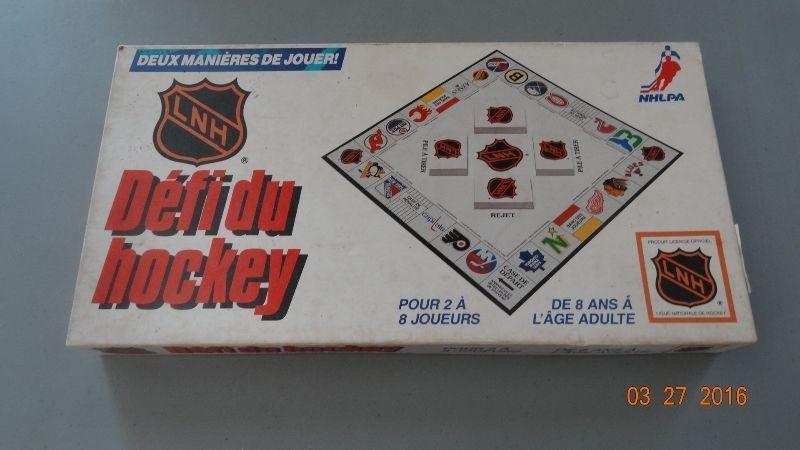 1986 DEFI du Hockey Challenge NHL game JEU vintage complet