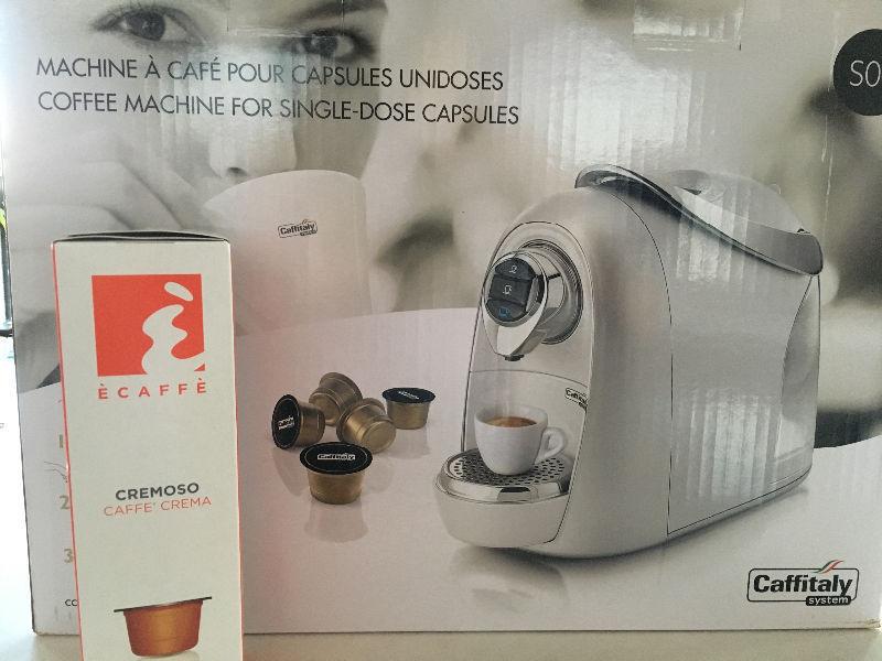 Brand new Caffitaly Coffee Machine with capsules