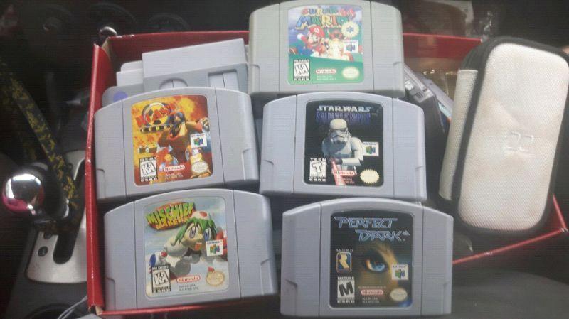 N64 games and some accessories. Open to trades