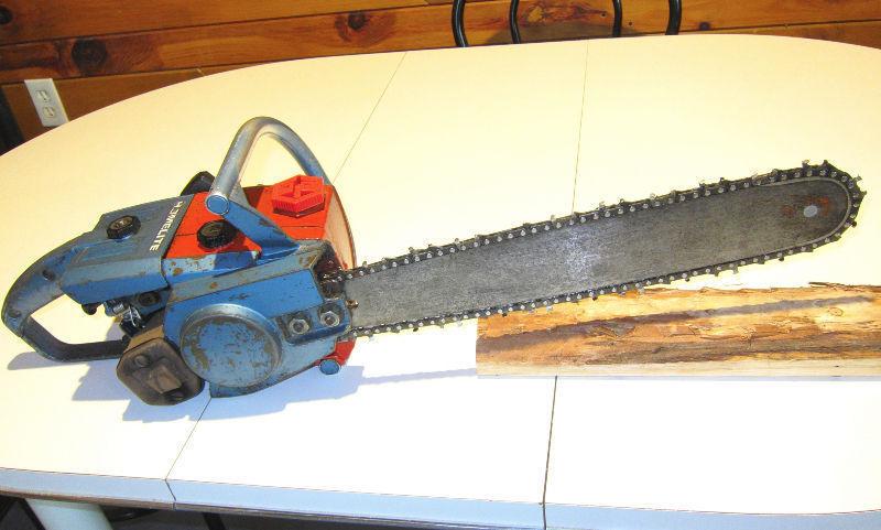 scie mécanique chain saw Homelight outils