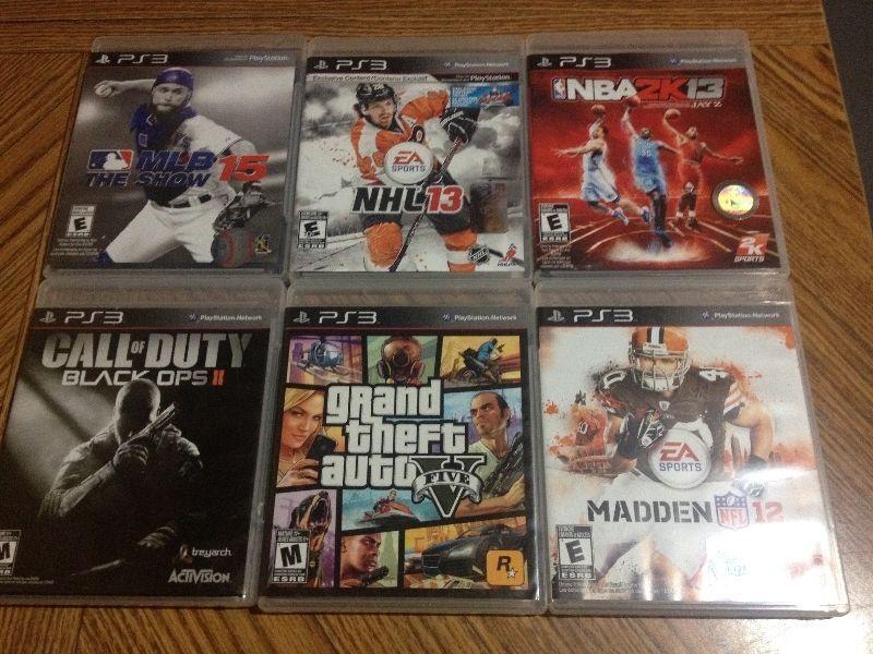 PS3 games for sale: $7 - $20 o.b.o