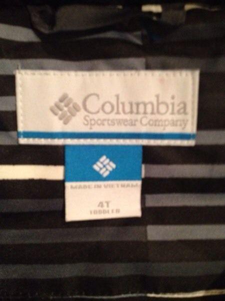 Columbia 2pc winter suit