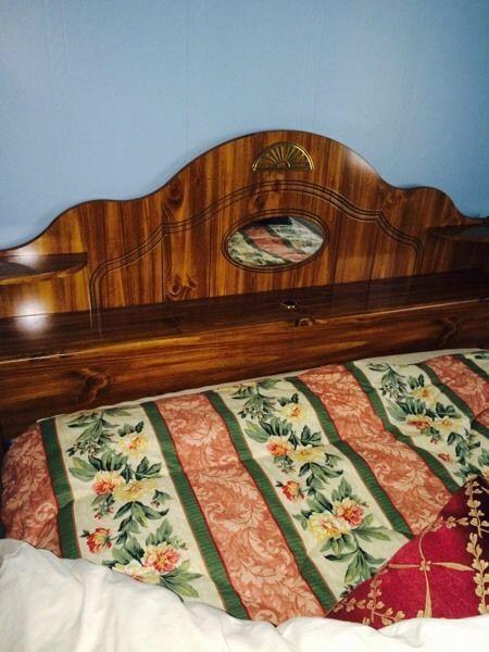 Headboard with bed frame