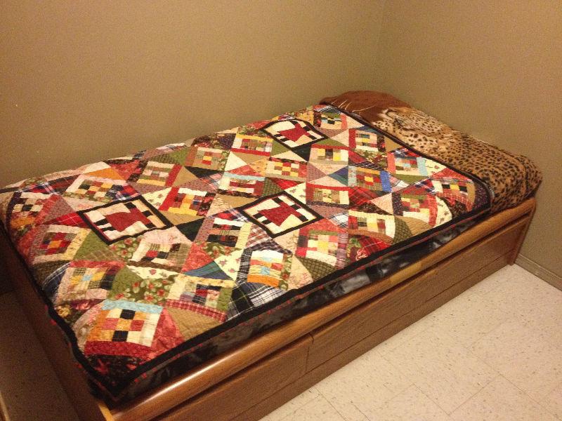 Twin Mate's Bed and Mattress