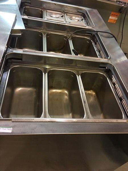 LIKE NEW PREP TABLE! LARGE UPRIGHT FREEZER & BUFFET STEAM TABLES
