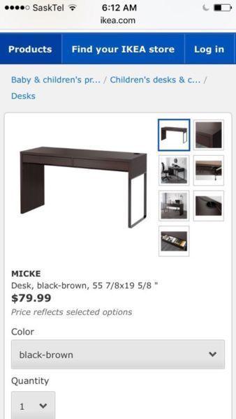 Mickie IKEA series Desk & file cabinet